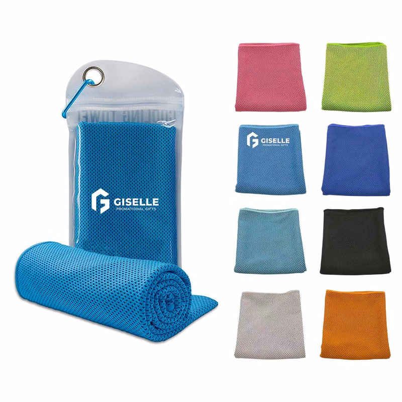 Customizable Instant Chill Microfiber Cooling Towel