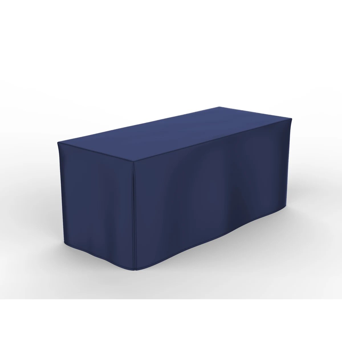 Non-Printed 6' Fitted Table Cover (Closed Corners) 1