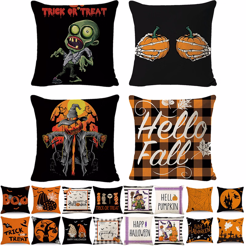 Full Color Halloween Pillow Case