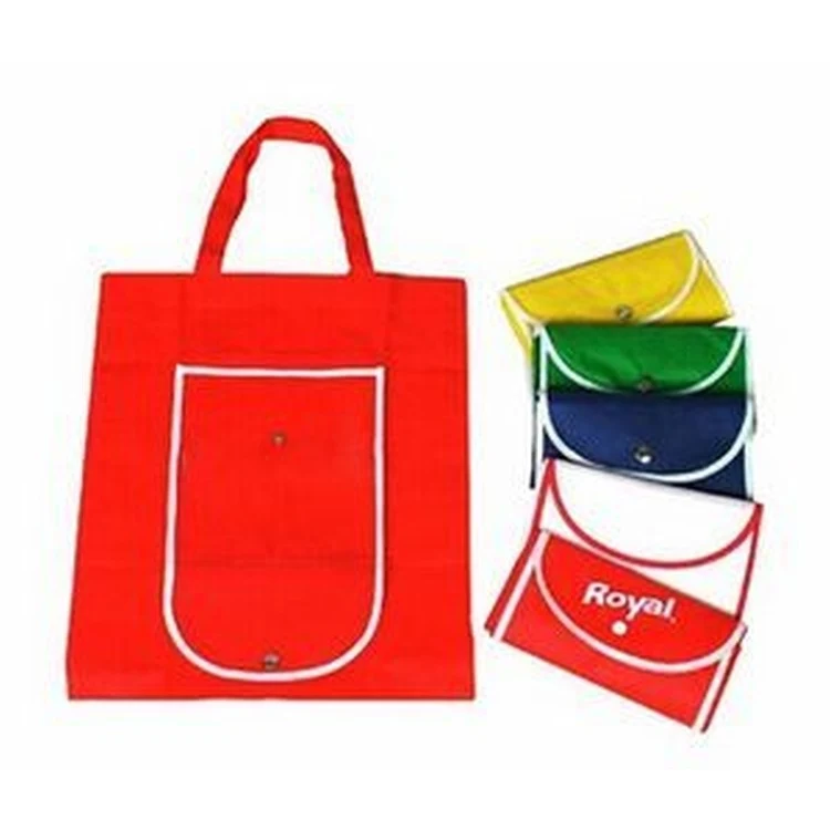 Folded Non-Woven Tote Bag (15.7"x11.8") 1