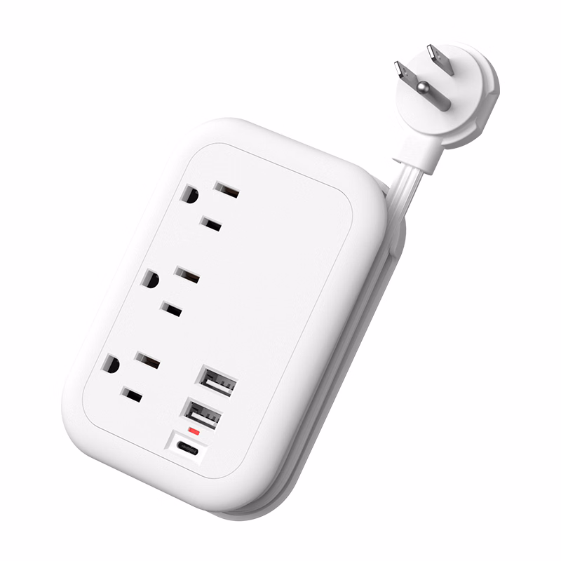 Tower Power Strip Flat Plug