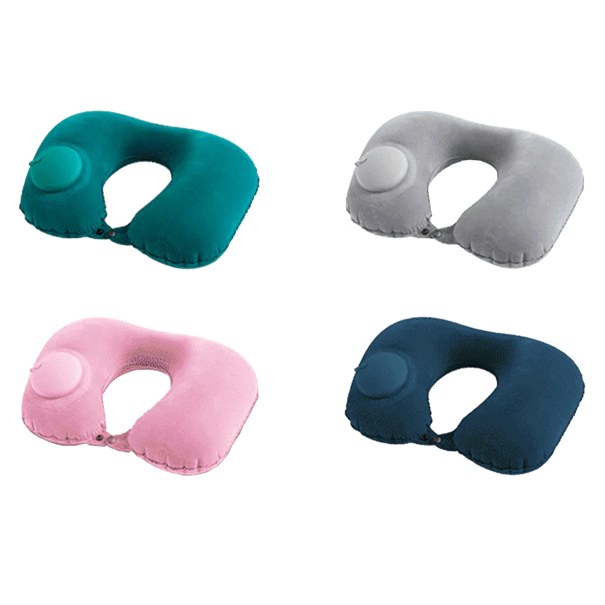 Press-type Flocked U-shaped Neck Pillow 1