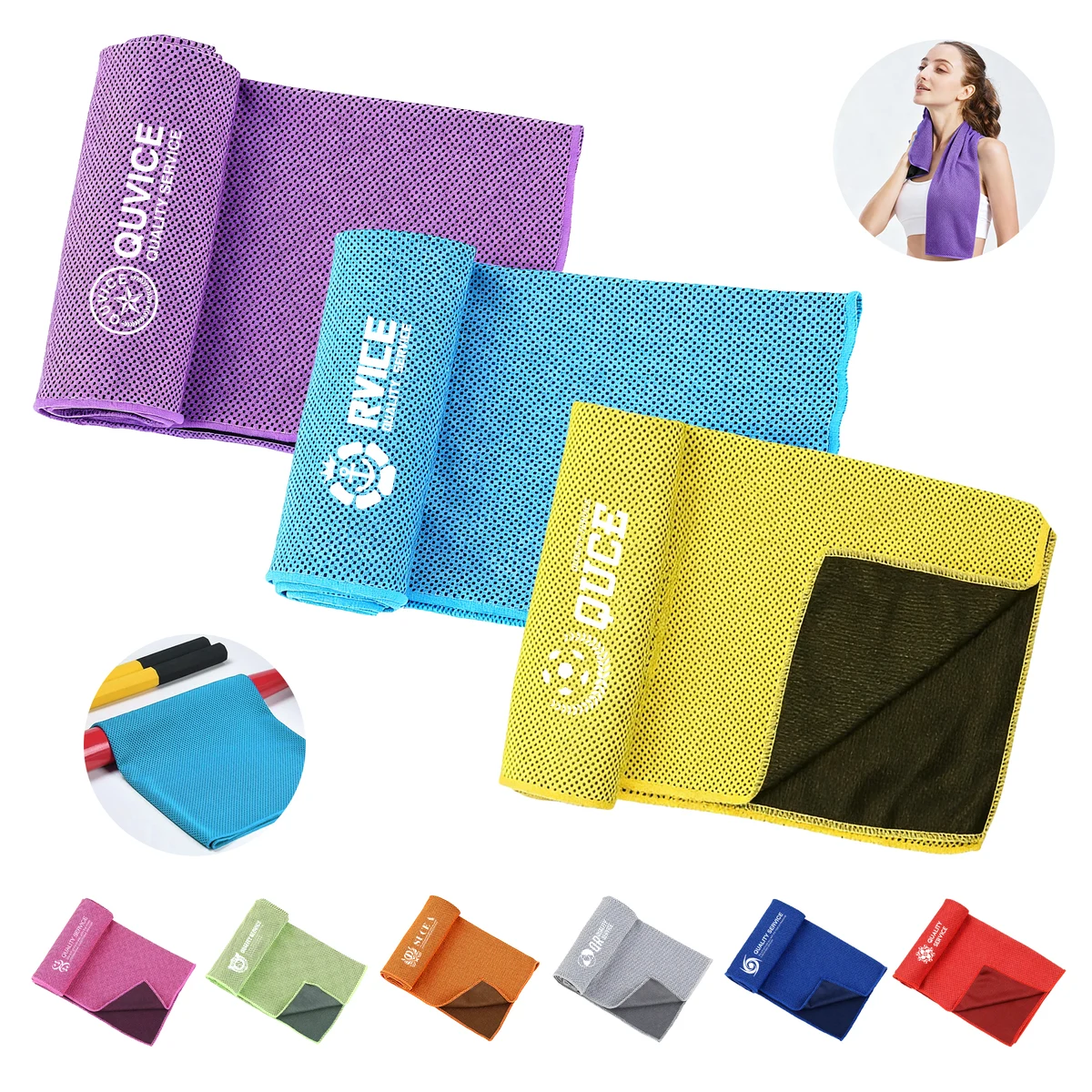30.75''x 11'' 130Gsm Microfiber Sport Quick-Drying Cooling Towel 1