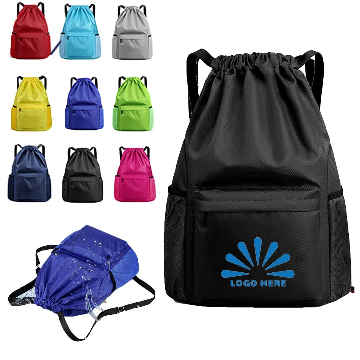 Large Capacity Dry And Wet Separation Drawstring Bag 1