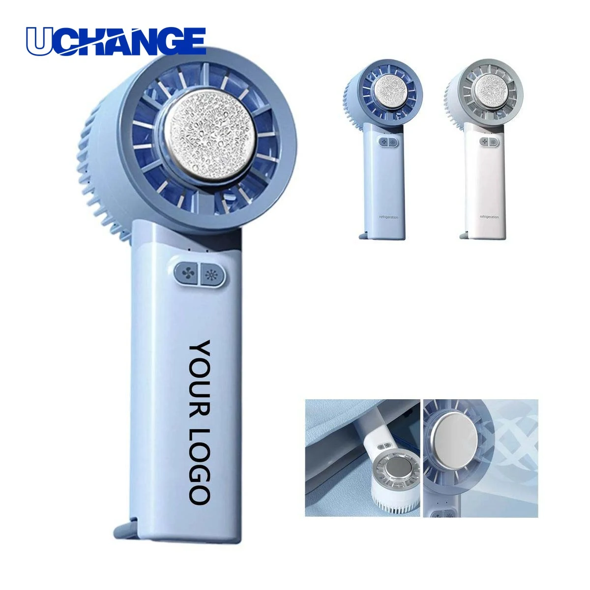 Handheld Fan with Cooling Chip and Stand for Personal Use 1
