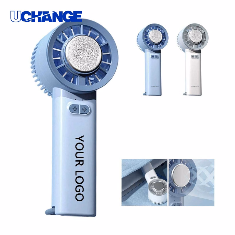 Handheld Fan with Cooling Chip and Stand for Personal Use