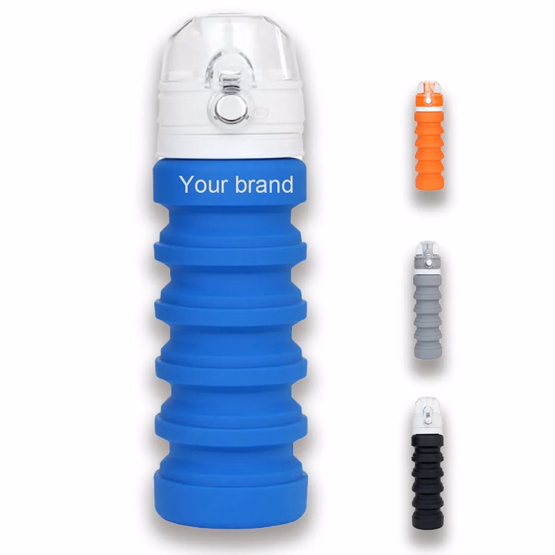 Reusable Portable Leak-Proof Silicone Folding Water Bottle