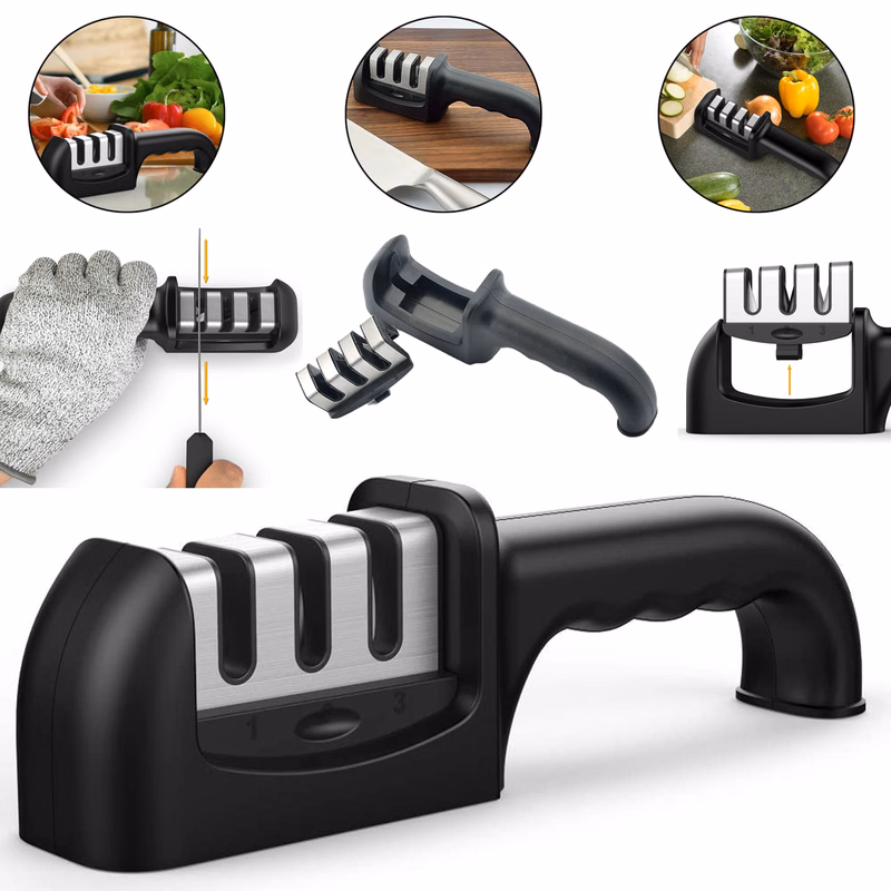 3-Stage Manual Knife Sharpener