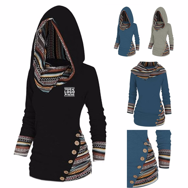 Womens Long Sleeve Shirt Casual Pullover Sweatshirts 2023 Fall Hooded Top