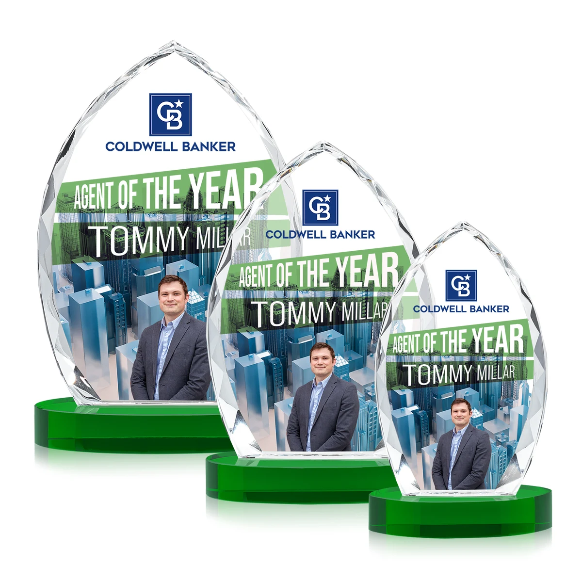 Wilton VividPrint™ Award on Alberton Base - Green 1