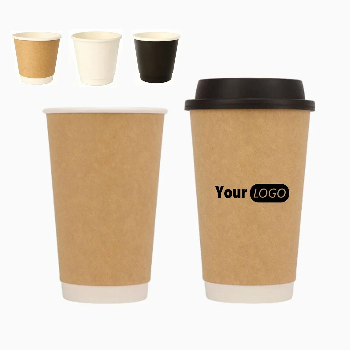 Insulated Paper Cups Hot Drink Cups 8oz 10oz 12oz 16oz 1