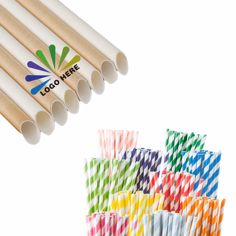 Biodegradable Paper Straws For Drinking MOQ500