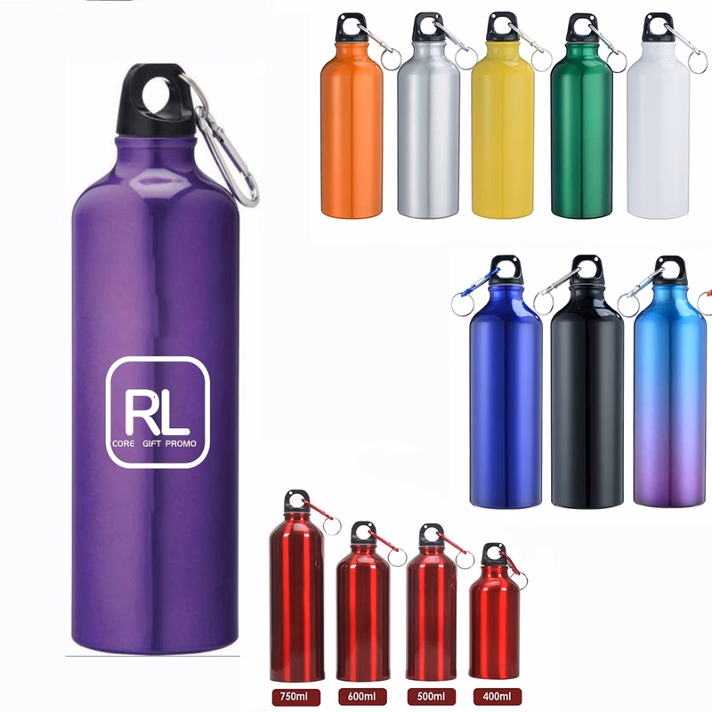 17 oz Aluminum Sports Bottle with Free Carabiner