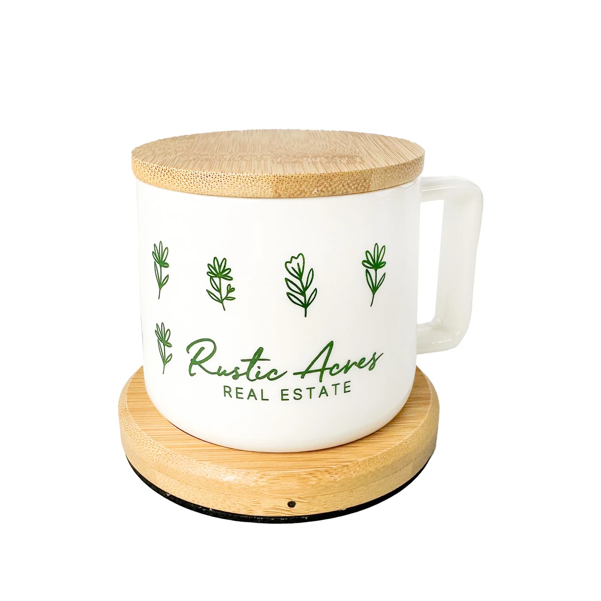 Bamboo Mug Warmer w/ Ceramic Mug - 1 Color 1