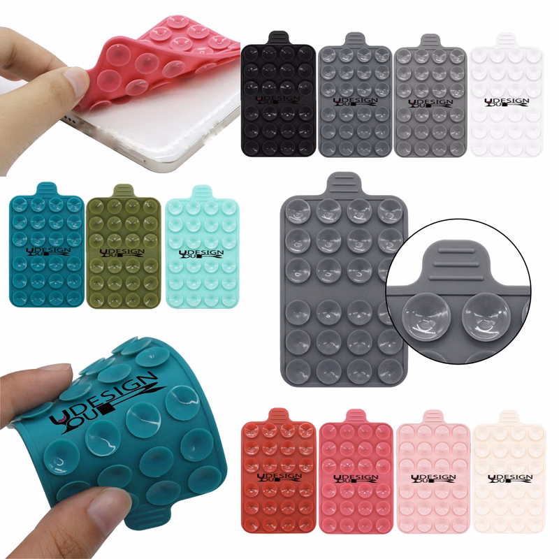 MOQ200 Thickened Silicone Phone Suction Cup Fixer