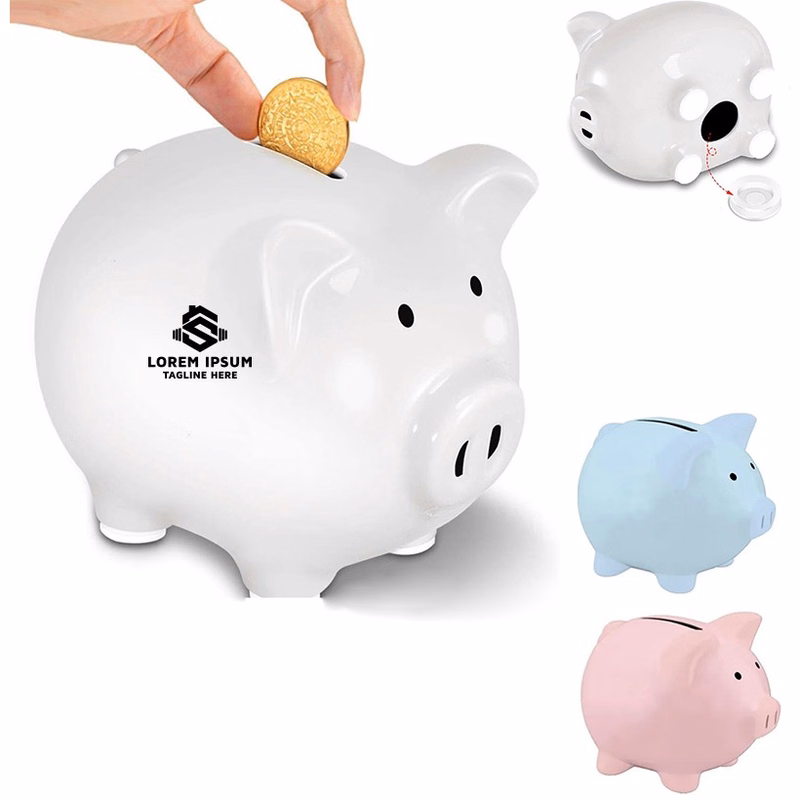 Handcrafted Ceramic Pig-Shaped Piggy Bank