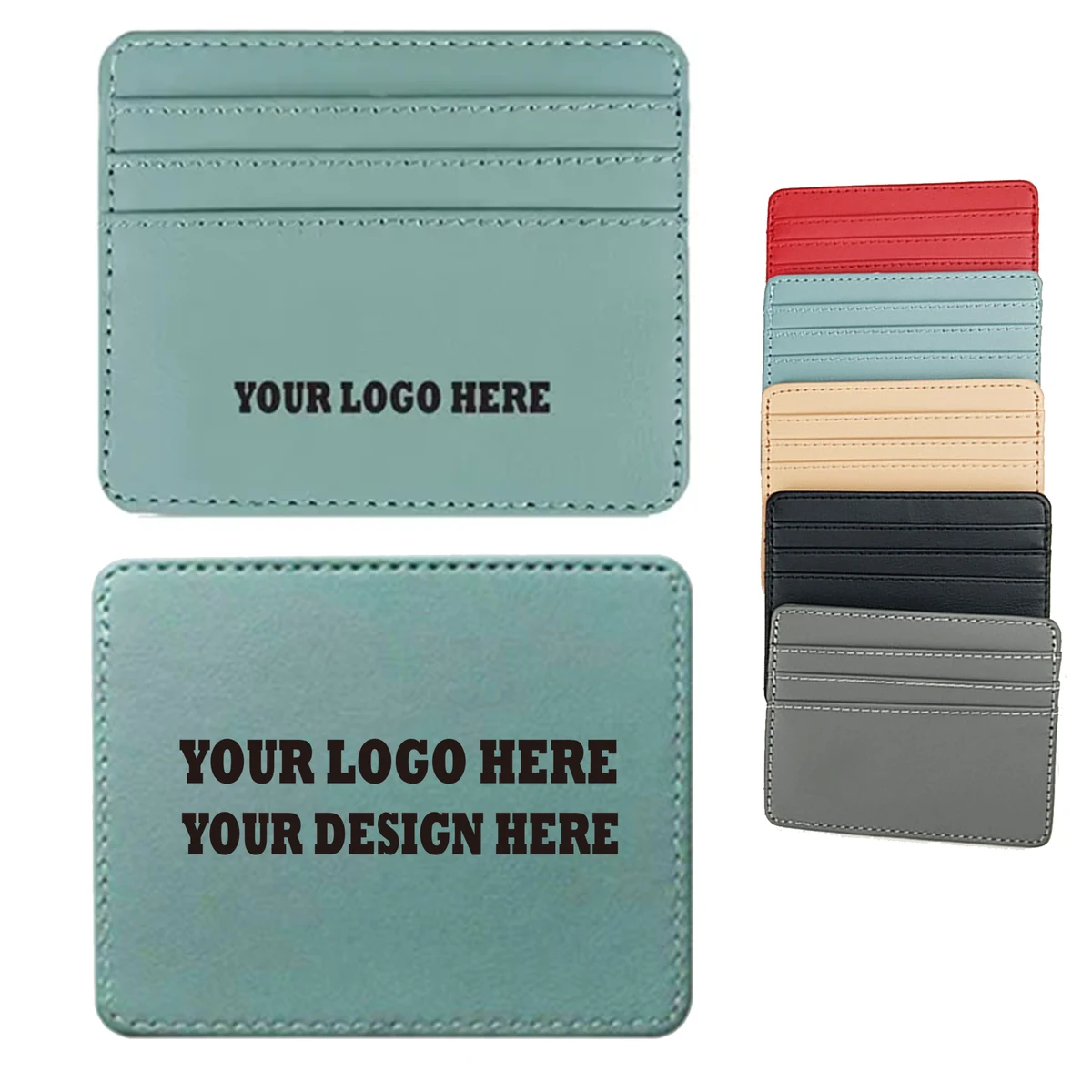 Slim PU Leather Card Holder Wallet 1