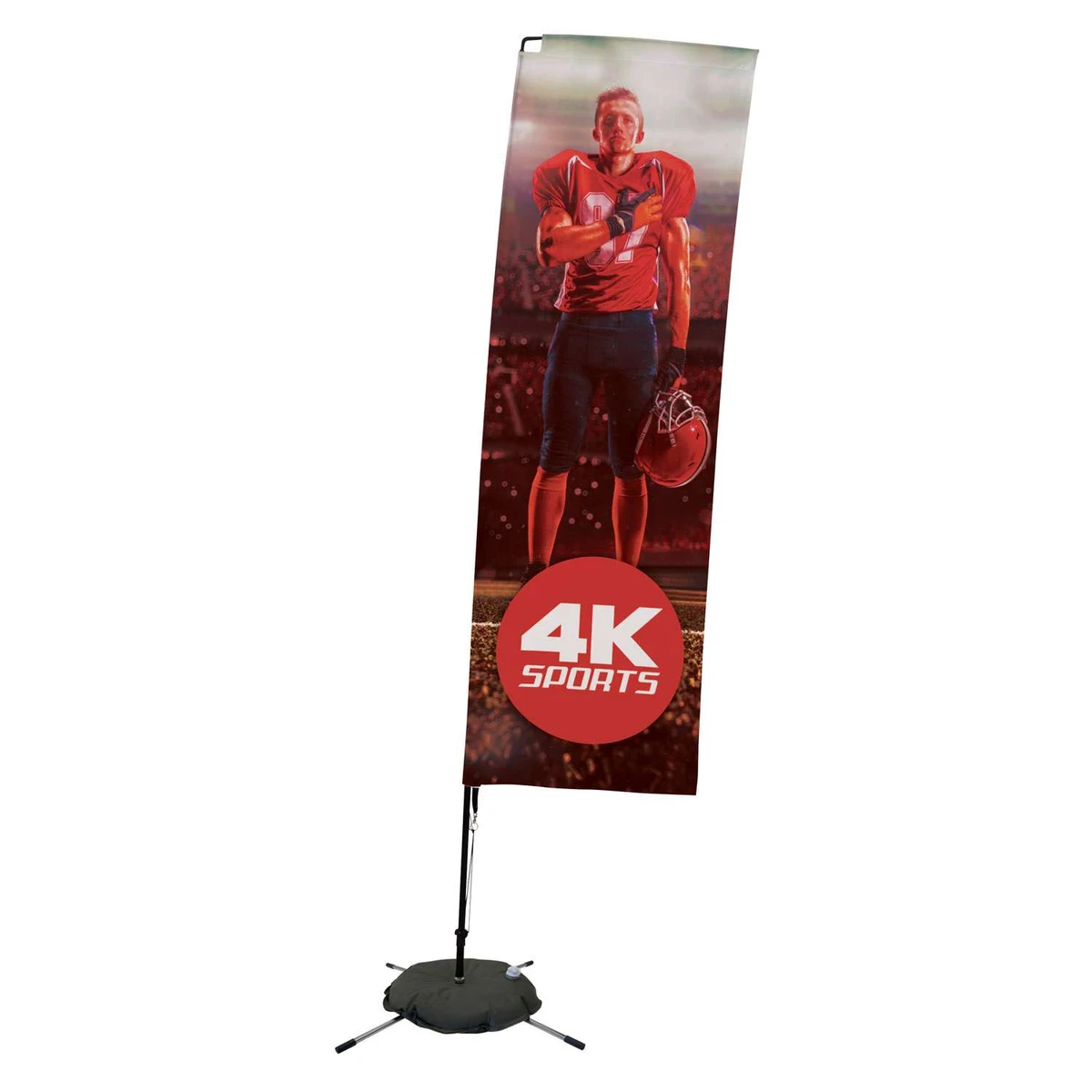 10' Streamline Rectangle Sail Sign Kit (Single-Sided with Scissor Base) 1