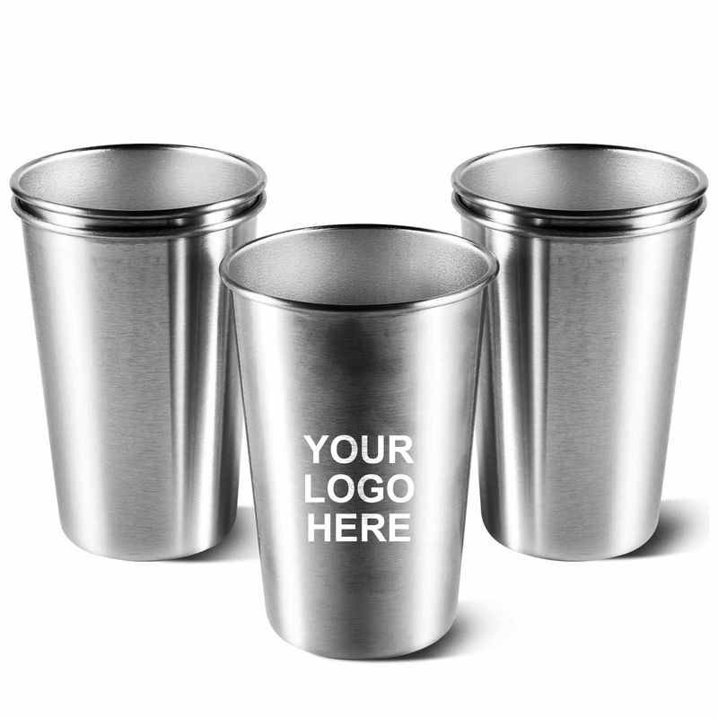 12oz Stainless Steel Rolled Mouth Mug
