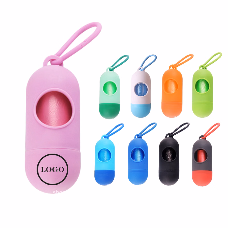 Portable Pet Waste Pickup Holder with Leash Clip