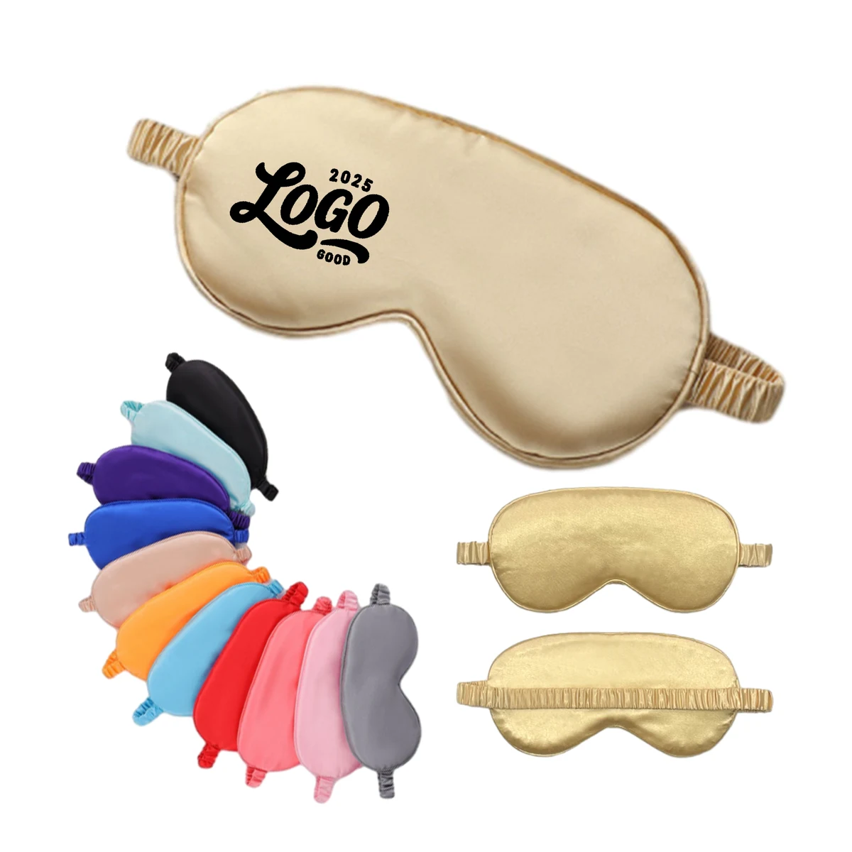 Soft Imitation Silk Sleep Mask In Multiple Colors 1