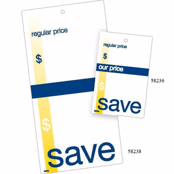 Navy/Gold Save Small Price Tag