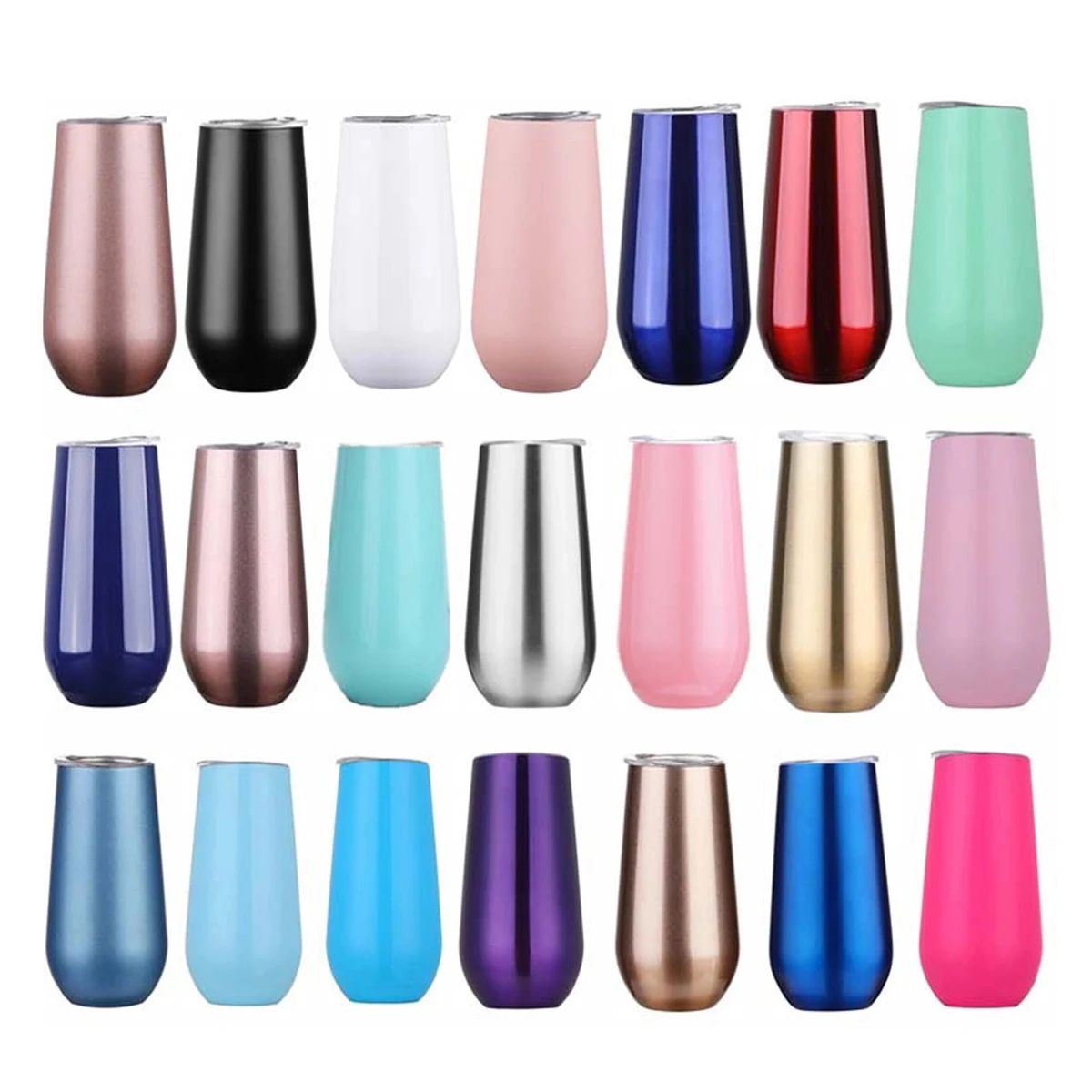 6 Oz Double Insulated Champagne Tumbler 1