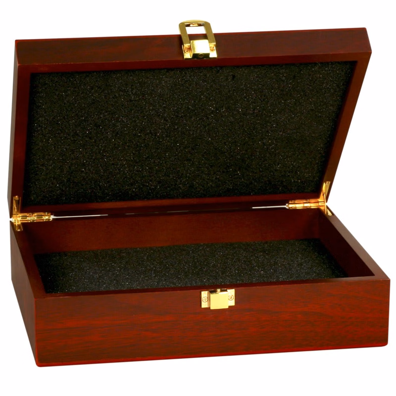 10 1/4" x 7 1/2" Rosewood X 3 1/8" Rosewood Finish Gift Box