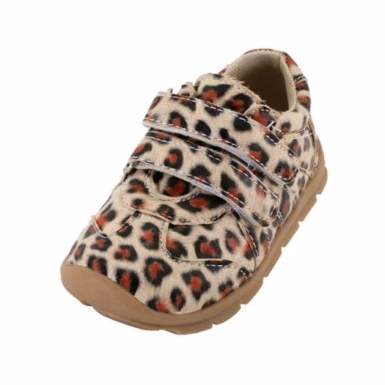 Toddler Girls' Velcro Sneakers - Leopard Print Sizes 3-8 Age 1-2 Years