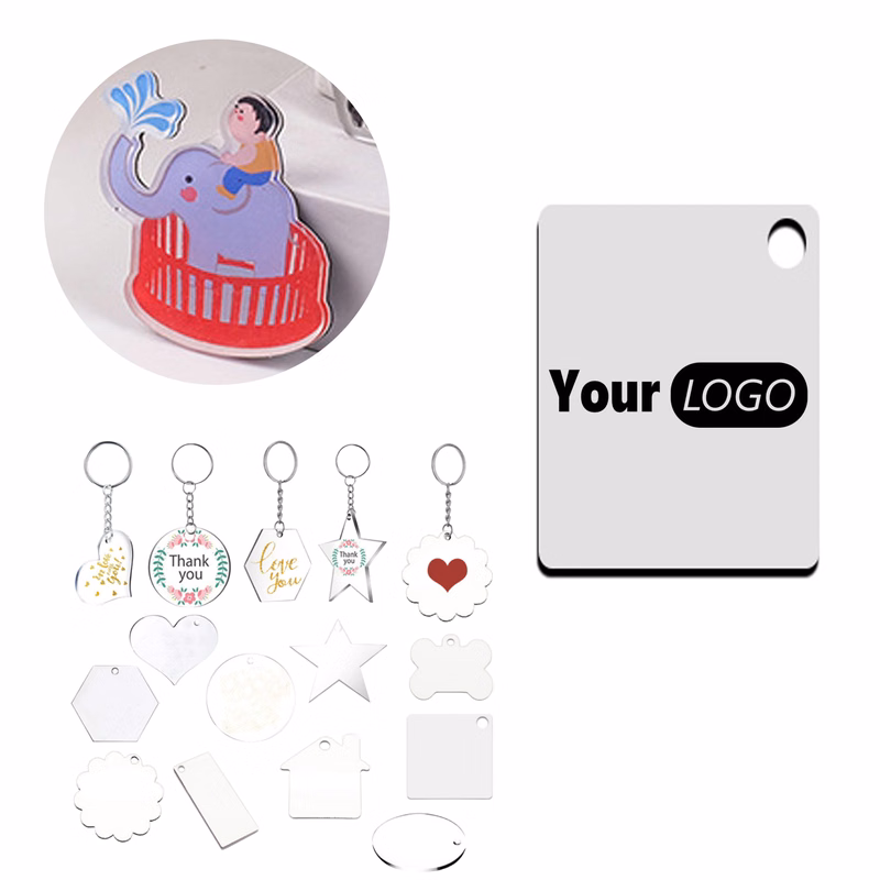 MOQ 10 Full Color Custom Acrylic Keychain