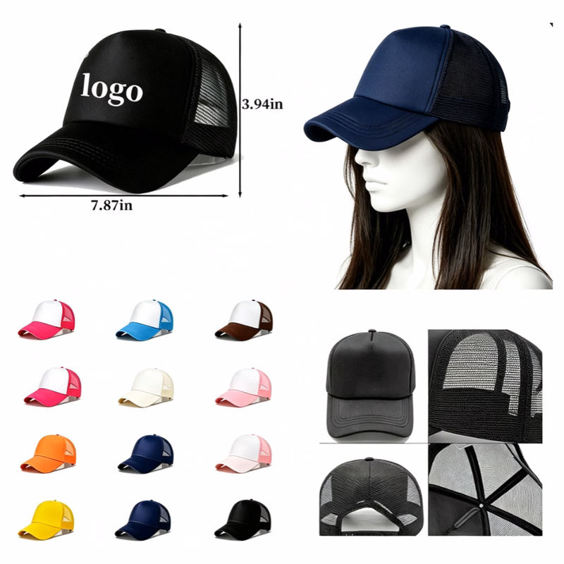 Sponge Front Mesh Baseball Cap
