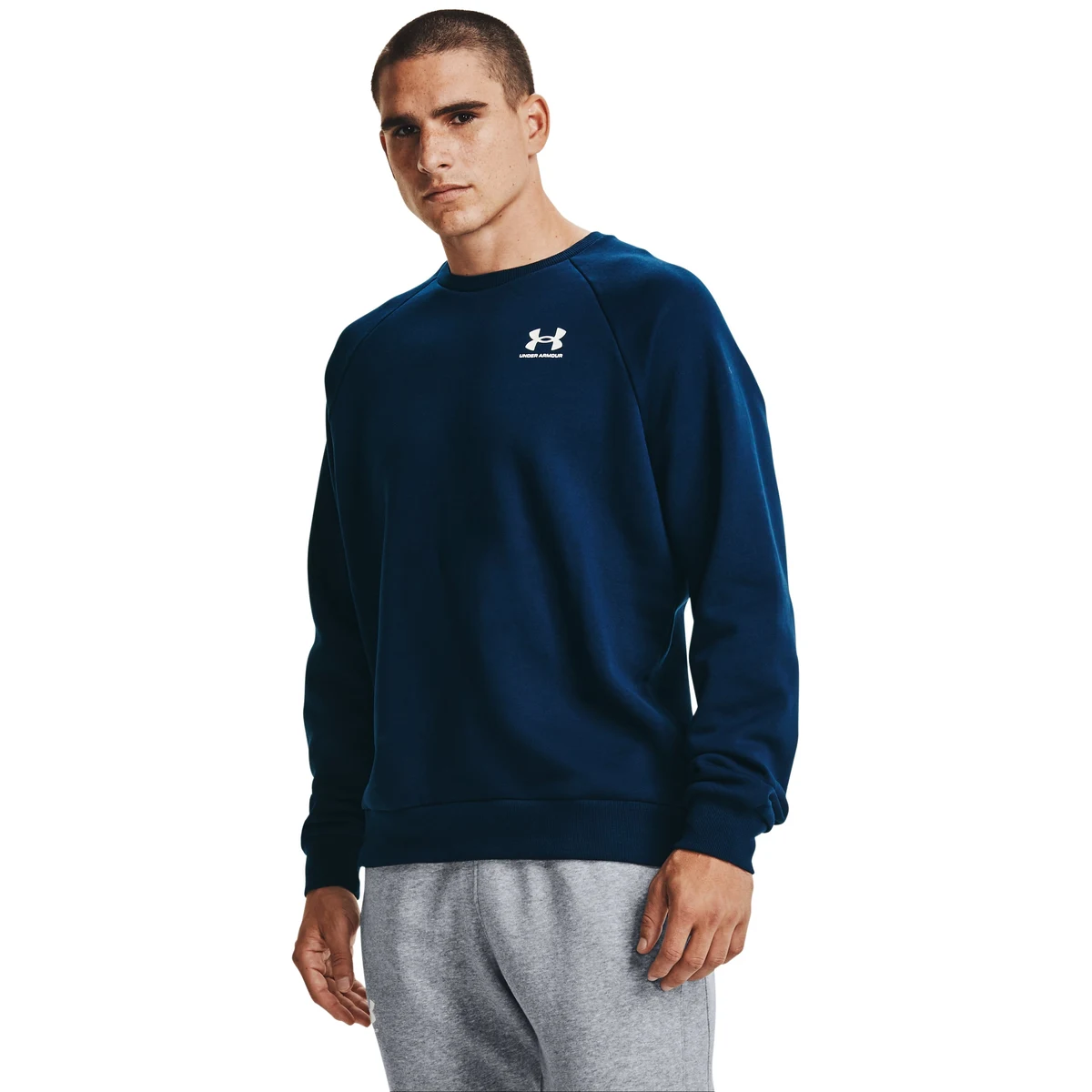 Men's UA Rival Fleece Crew, custom hoodie or sweatshirt with logo imprint 1