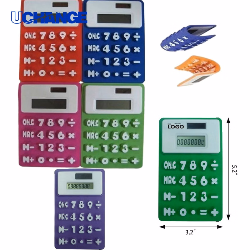 Foldable Solar Silicone Calculator