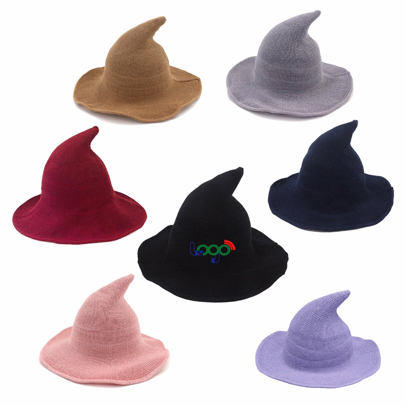 Foldable Chic Witch Hat Versatile Style Halloween Wizerd