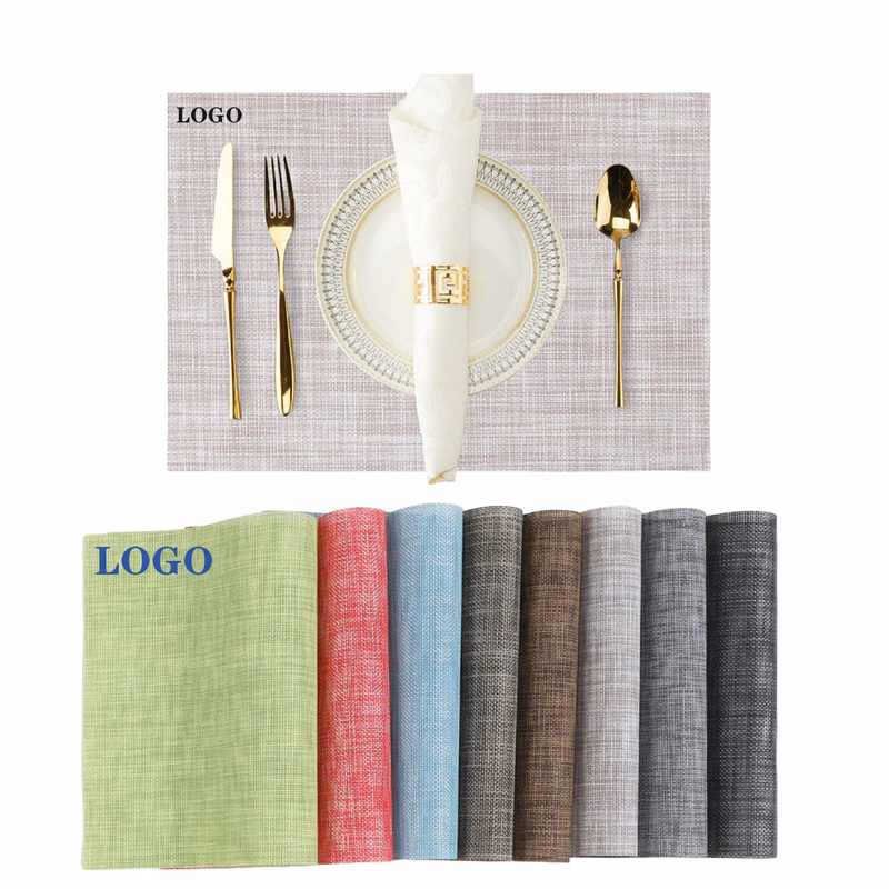 MOQ 10 pcs Heat-Resistant PVC Placemats