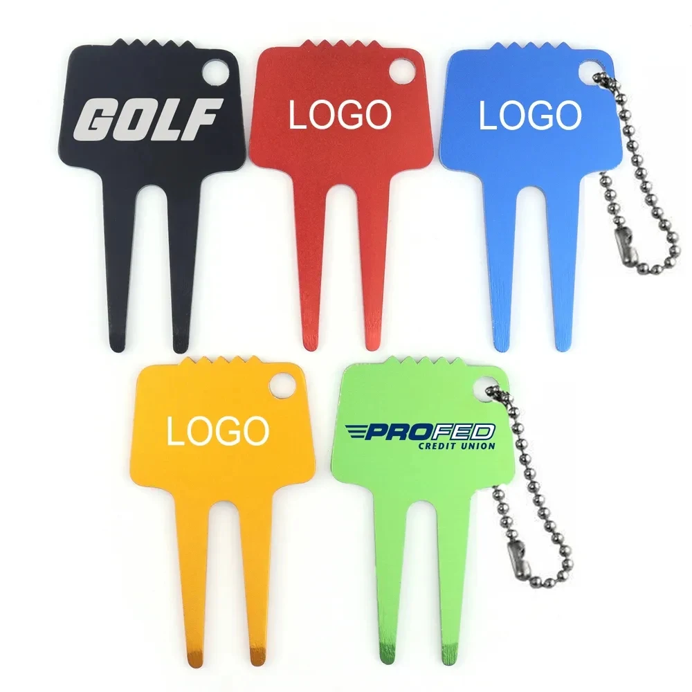 Aluminum Golf Divot Tool Key Chain 1