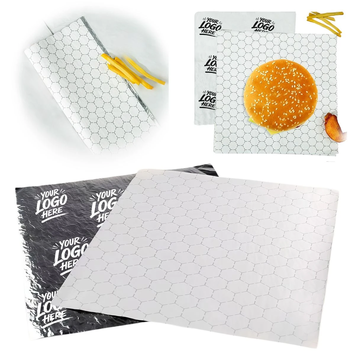 Pre Cut Honeycomb Foil Sheet For Food Wrap 1