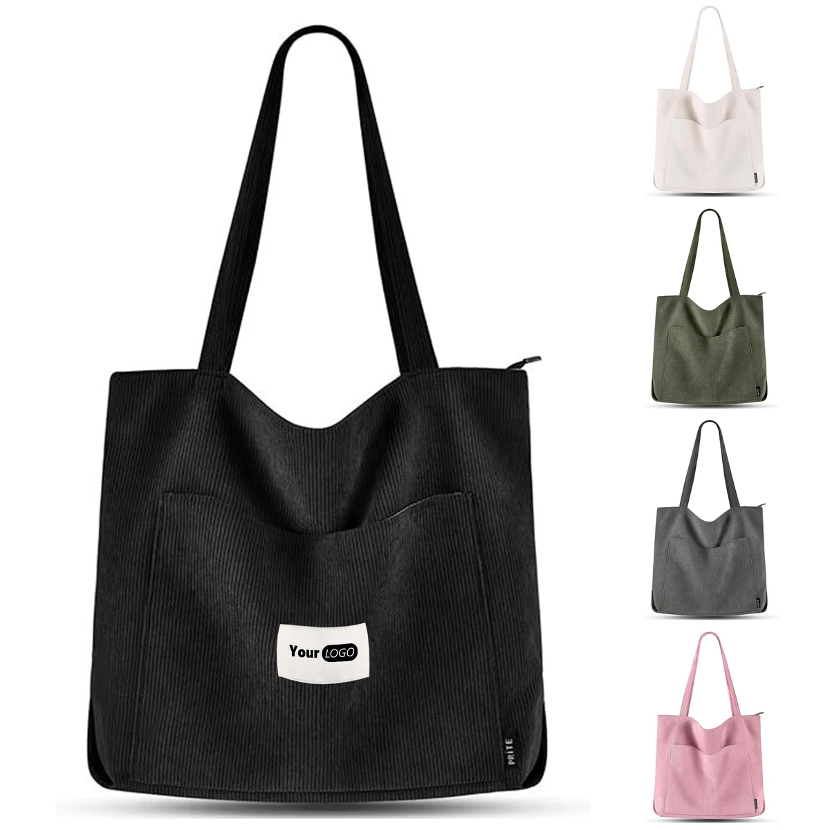 Corduroy Women's Work Shoulder Bag 1
