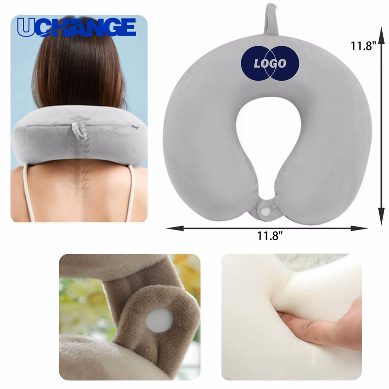Soft Memory Foam U Shaped Neck Pillow for Travel Rest