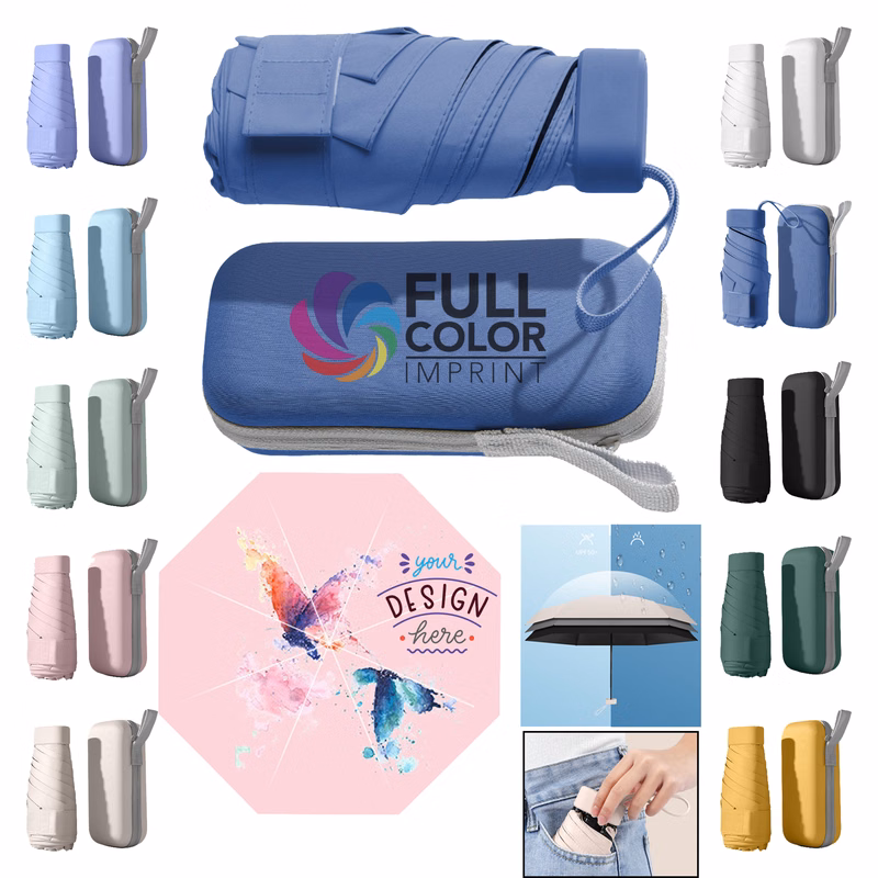 MOQ 20pcs Travel-Ready Folding Umbrella
