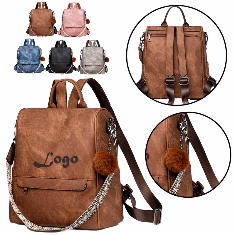 PU Leather Convertible Daypack