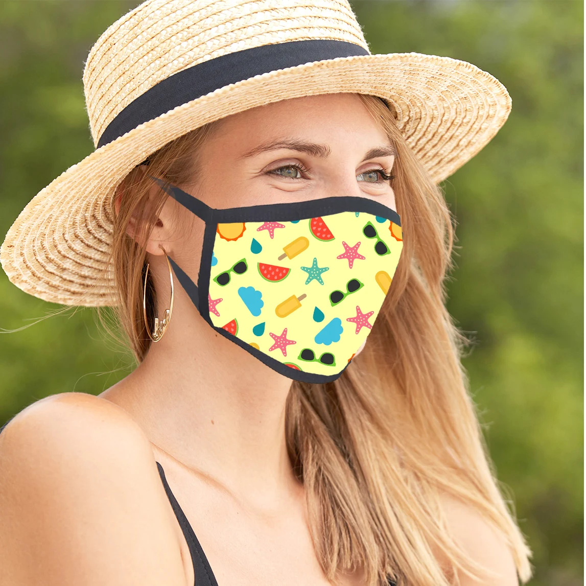 Full Color Sublimation Cooling Face Mask With Adjustable Ear Loop 1