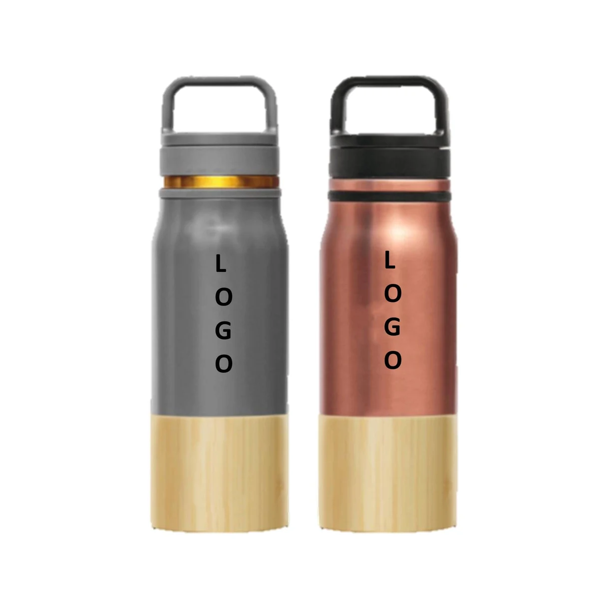 Portable Stainless Steel 22 Oz. Tumbler w/Handle 1