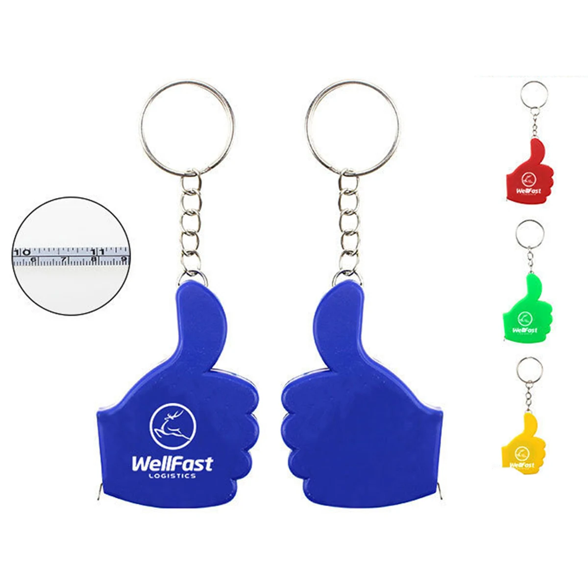 Thumb Tape Measure Keychain 1