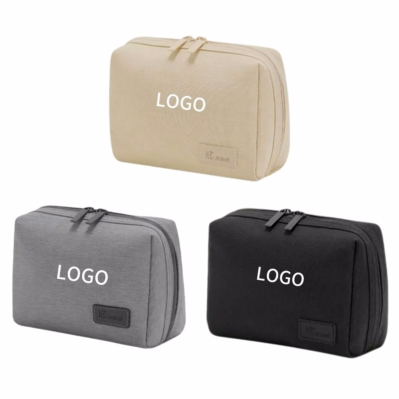 Rept recycled material makeup bag