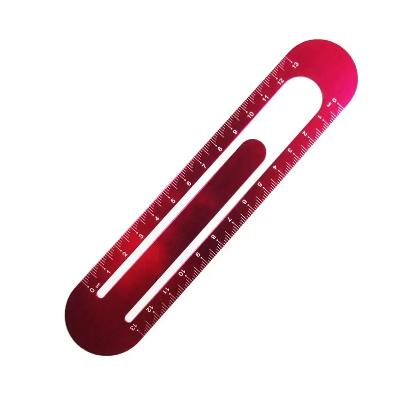 5 inch Metal Straight Bookmark Ruler 1
