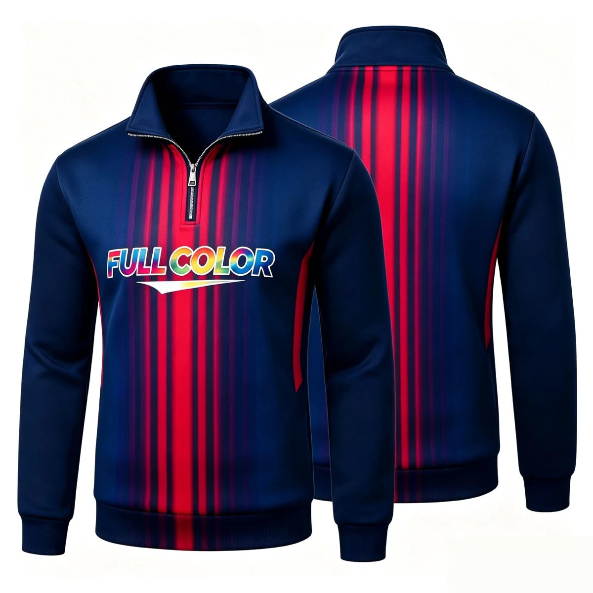 Long Sleeve Half-Zip Polo Shirt 1
