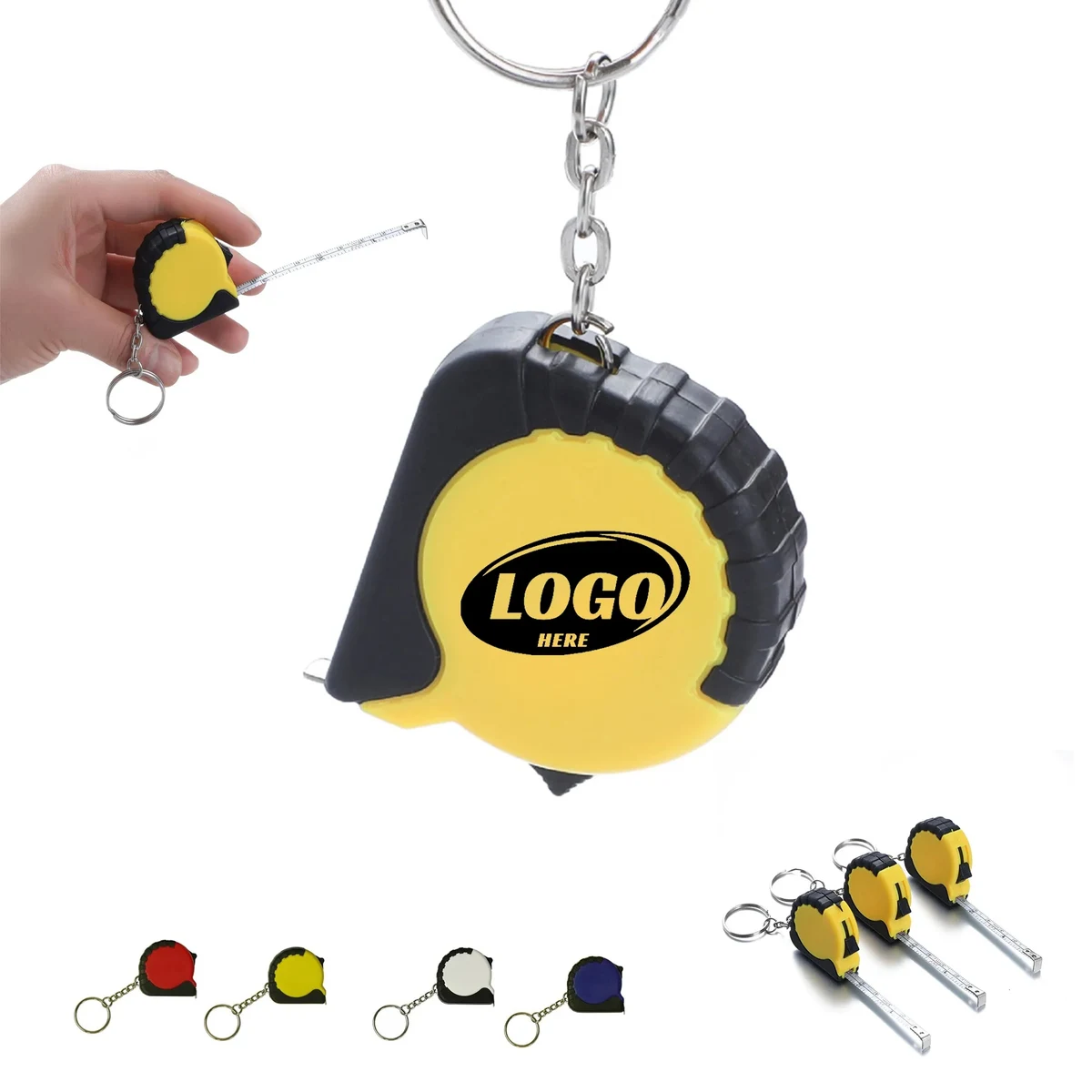 3Ft Mini Tape Measure W/Keychain 1