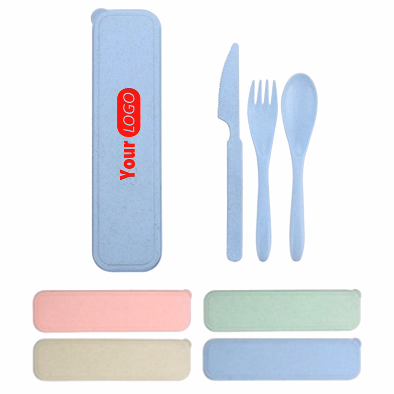 Sustainable Wheat Straw Utensil Set (3-Piece)