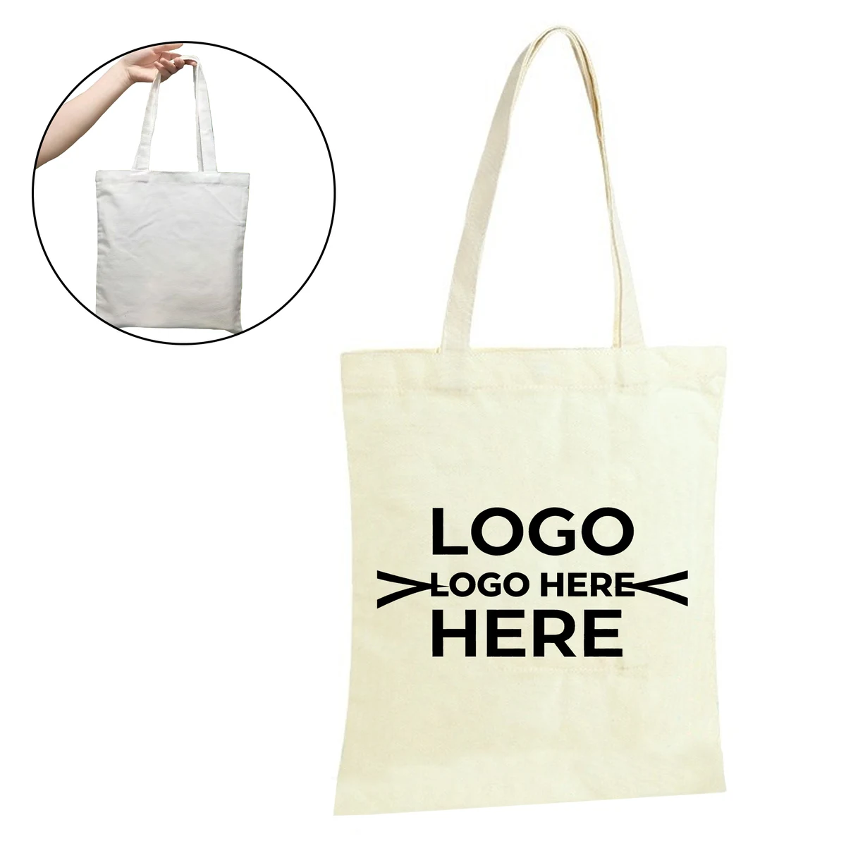 Custom Shopping Bags Canvas Cotton, custom tote bag with logo imprint 1